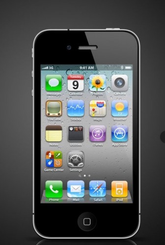 دانلود فایل PSD لایه باز گوشی آیفون 4 Apple iphone