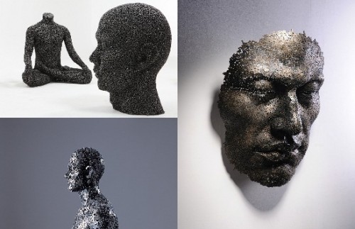 عکس های زیبا از مجسمه های ساخته شده از زنجیر Sculptures made of chains