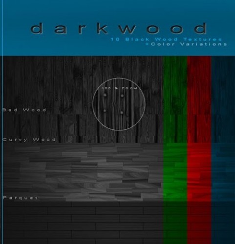 دانلود 10 تصویر با بافت تیره چوب برای فتوشاپ Black Wood Textures Pack
