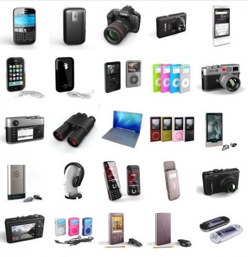 دانلود طرح های 3 بعدی تمامی وسایل الکترونیکی برای 3D-Max