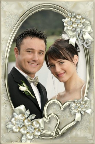 دانلود قاب عکس ازدواج فوق العاده زیبا Frame for Photoshop - Simple frame for wedding 