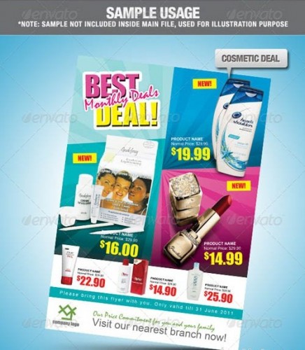 دانلود طرح لایه باز پوستر تبلیغاتی GraphicRiver Super Deal Promotion Flyer PSD Template