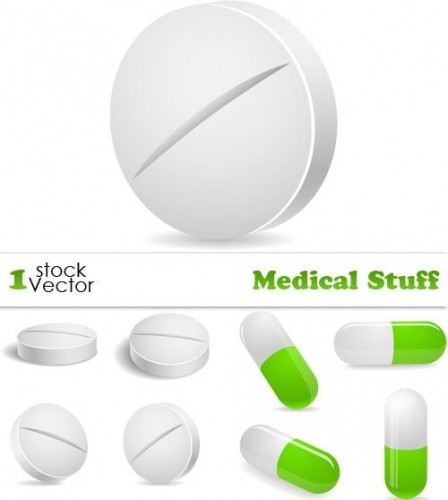 دانلود تصاویر وکتور دارو Medical Stuff Vector