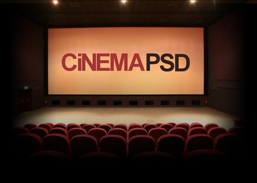 دانلود طرح لایه باز سینما PSD Cinema File