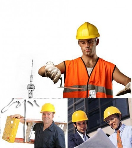 دانلود عکس استوک از کارکنان و مهندسان ساختمان ساز construction workers