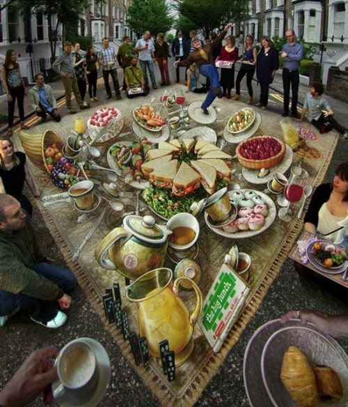 تصاویری از طـراحی های ديدني و سـه بـعدی خیـابانی