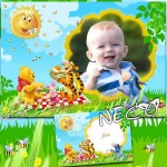 دانلود قاب عکس دخترانه باربی Frame for girls   Barbie in the country of fairies
