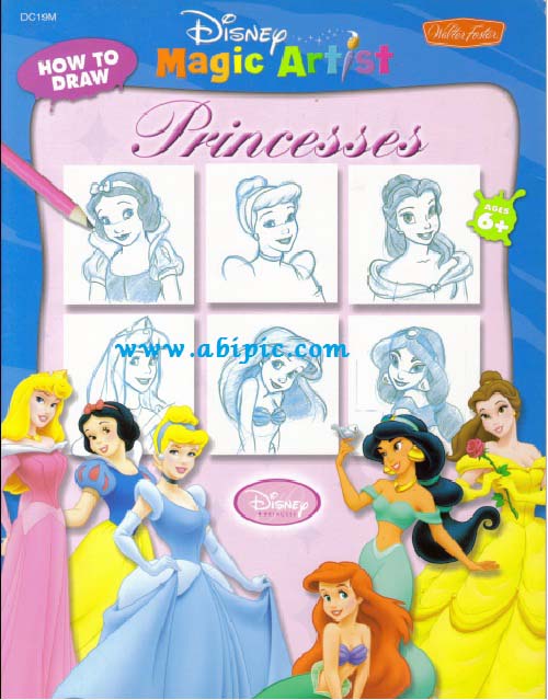 دانلود کتاب آموزش طراحی شخصیت های دیزنی Learn to Draw Disney Princesses