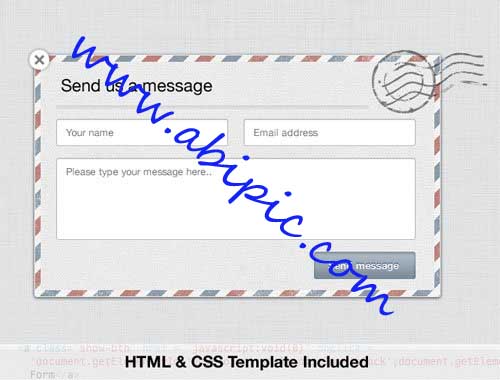 دانلود طرح لایه باز فرم تماس با ما به همراه کد HTML و CSS