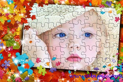 دانلود قاب عکس کودک با طرح پازل Photo frame - My puzzle شماره 13