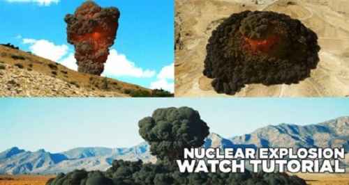 آموزش ساخت انفجار اتمی در سینما 4 بعدی Nuclear Explosion - Cinema 4D