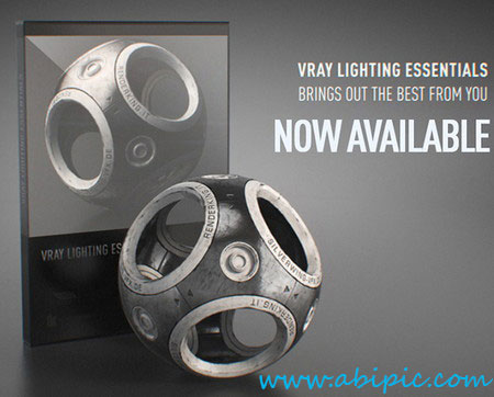 مدل های مختلف نور رندر شده برای سینما 4 بعدی Vray Lighting Essentials for Cinema 4D