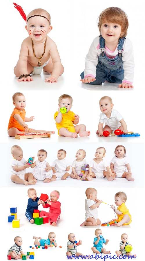 دانلود تصاویر استوک کودکان در حال بازی شماره 4 Stock Photos Funny Babies
