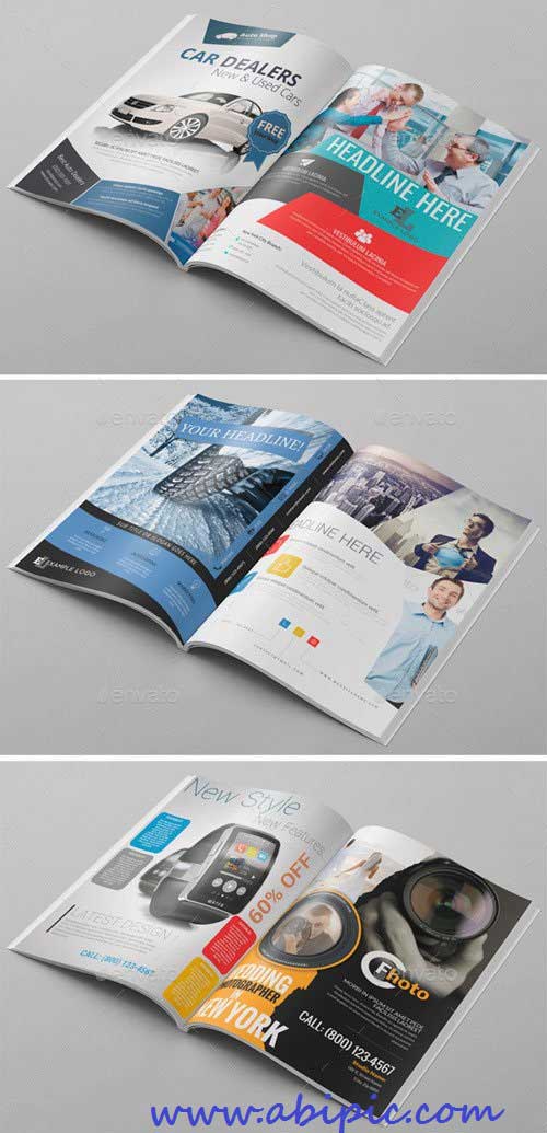 دانلود 6 نمونه طرح لایه باز مجله Magazine Ad PSD Template Pack