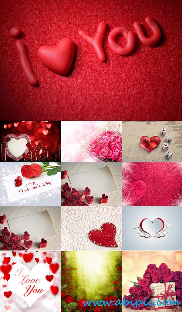 دانلود تصاویر مخصوص روز والنتاین Stock Image Elements to valentine's day
