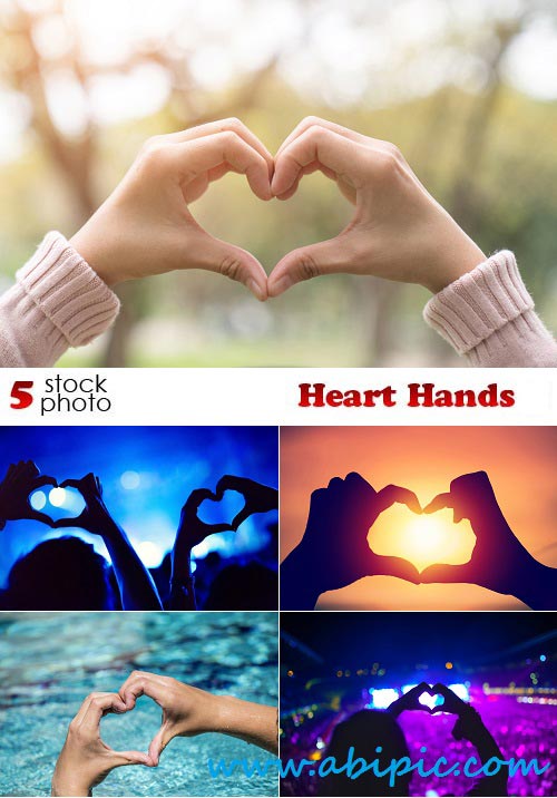 دانلود تصاویر استوک شکل قلب با دست Photos Heart Hands