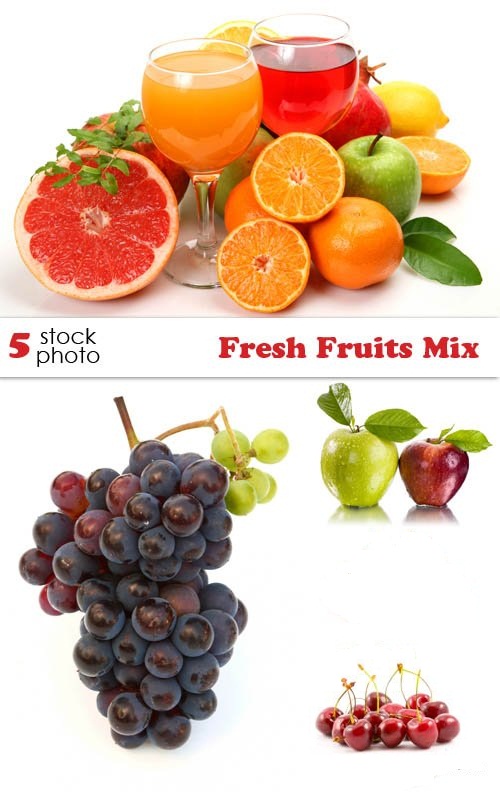 دانلود تصاویر استوک از میوه های تازه Photos - Fresh Fruits Mix