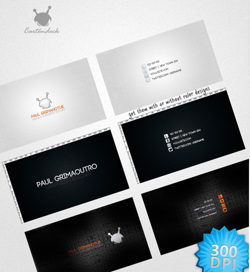 دانلود 3 طرح لایه باز کارت ویزیت فوق العاده زیبا Elegant Card Business Designs