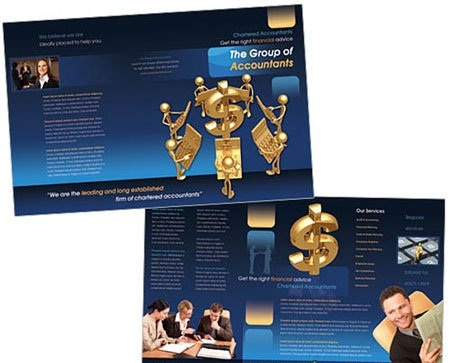 دانلود بروشور مخصوص گروه ها و شرکت های حسابداری Brochure Accounting Group