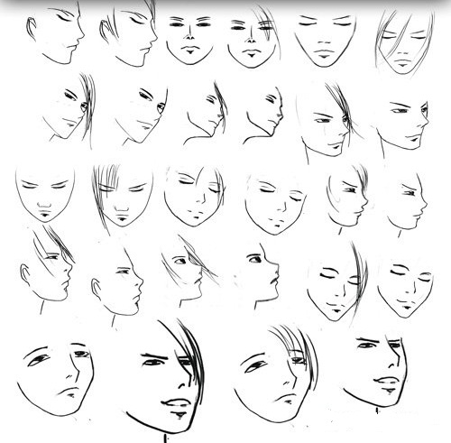 دانلود براش زیبای چهره و صورت Faces Brushes set for Photoshop