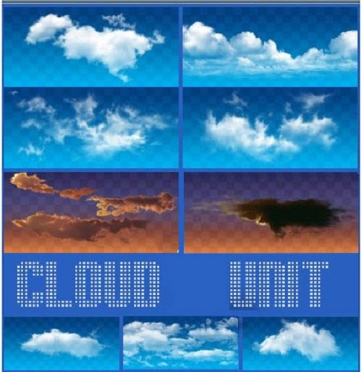 دانلود طرح پس زمینه آسمان و ابر برای طراحی لایه باز Sky ، clouds backgrounds psd