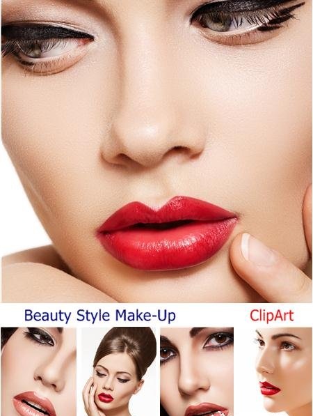 دانلود تصاویر استوک و کلیپ آرت مدل های آرایش صورت Beauty Style Make-Up