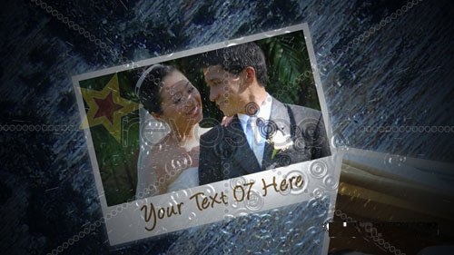 دانلود پروژه آماده افترافکت با نام عکس در زیر باران Rain Drops & Photos - Project for After Effects