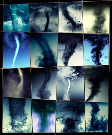 دانلود براش زیبای گردباد برای فتوشاپ Rons Tornado Brushes