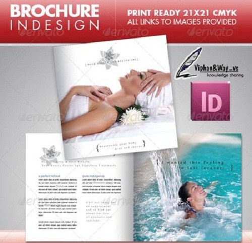 دانلود بروشور موسسه های زیبایی و آرایشی Beauty Center Square Brochure - GraphicRiver