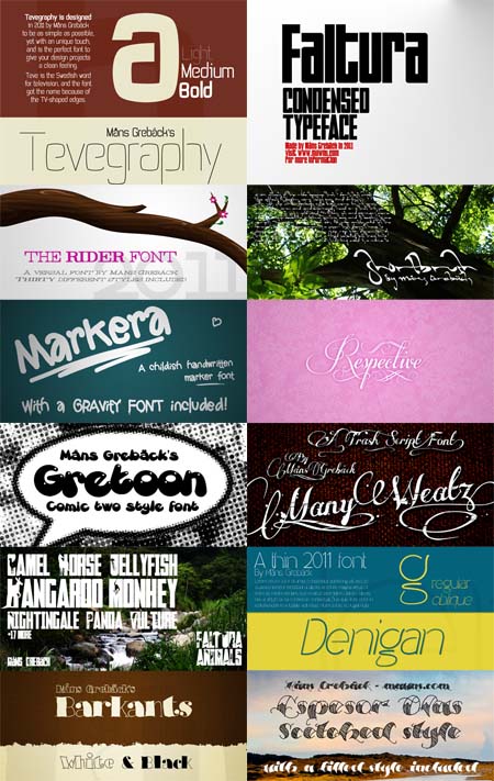 دانلود مجموعه ای زبا از فونت های انگلیسی مخصوی طراحی Signature Fonts