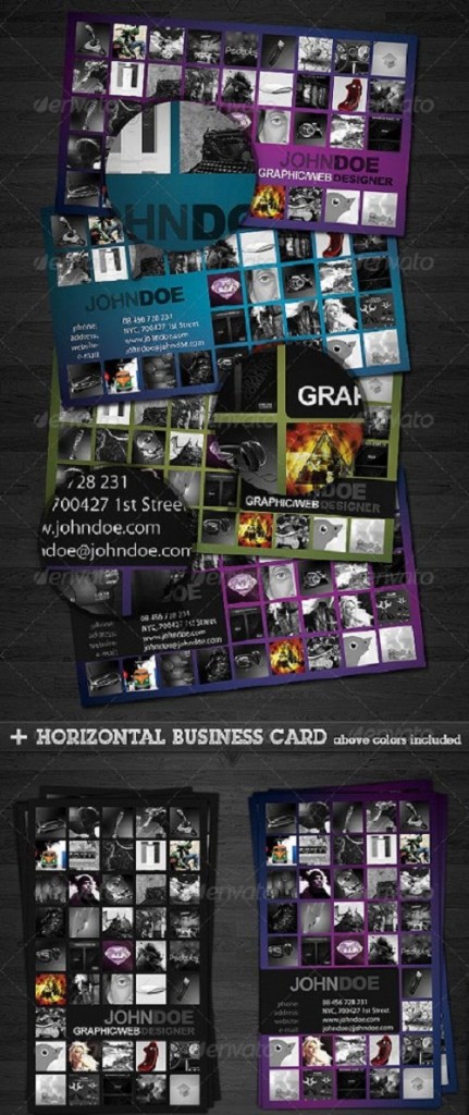 به راحتی کارت ویزیت بسازید با GraphicRiver Portfolio Business Card 2.0