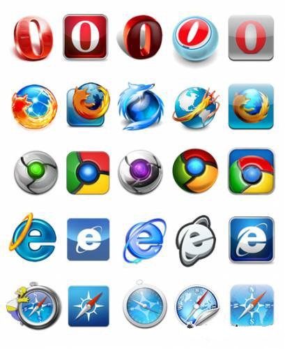 دانلود 340 آیکون مختلف از آیکون های مرورگرهای وب Set of icons for web browsers