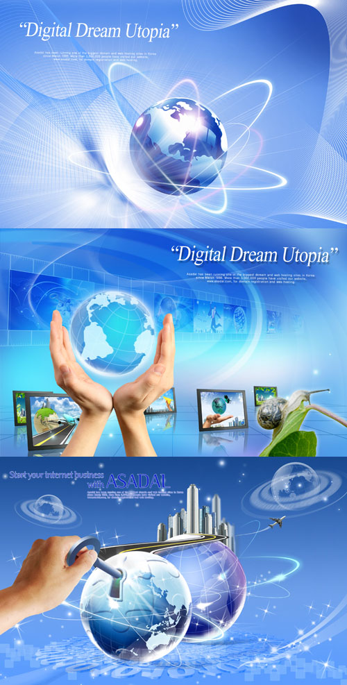 دانلود طرح لایه باز تجاری Sources - Planet of the business in hand