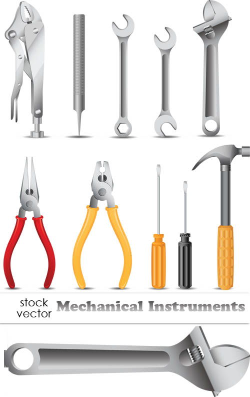 دانلود وکتور ابزار ووسایل مکانیکی و تعمیراتی Vectors - Mechanical Instruments