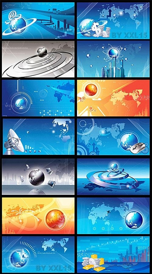 دانلود وکتورهای بکگراند با موضوع تکنولوژی Business technology background