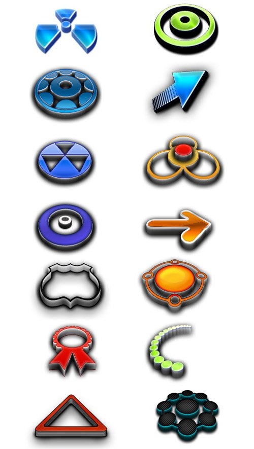 دانلود آیکون ها و لوگوهای خلاقانه لایه باز Creative logos icons psd for Photoshop