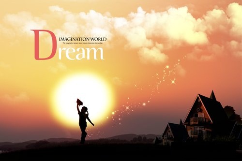 دانلود طرح لایه باز غروب آفتاب Magical sunset psd for Photoshop