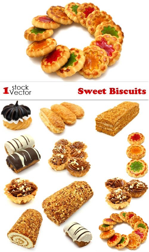 دانلود تصاویر استوک شیرینی و بسکویت Photo - Sweet Biscuits
