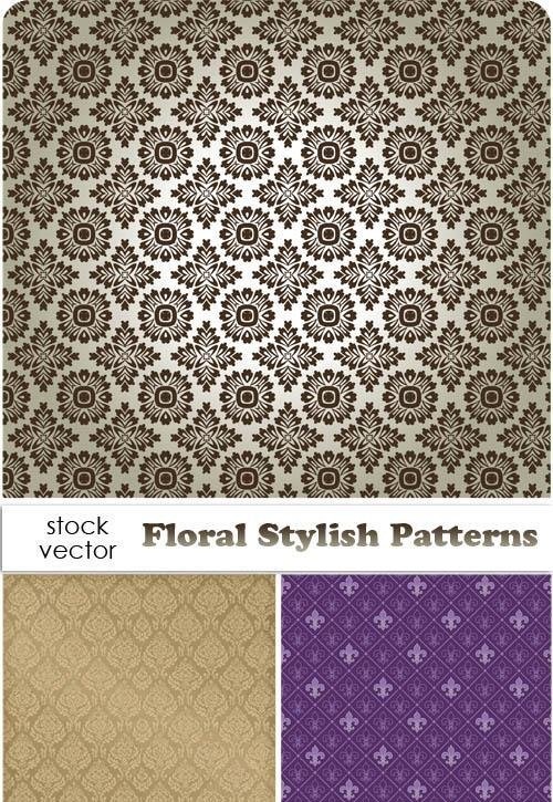 دانلود الگوهای وکتوری زیبا با طرح پس زمینه گل