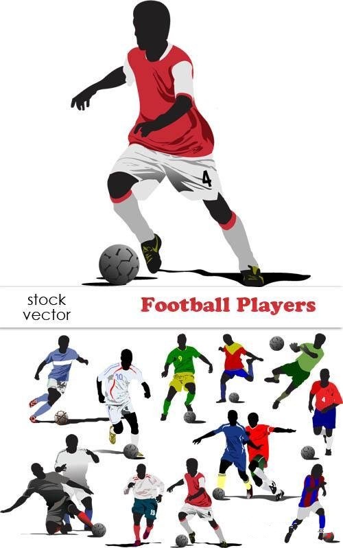 دانلود وکتور بازیکنان فوتبال Vectors Football Players