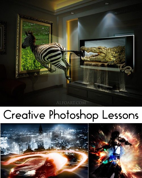 دانلود کتاب آموزش خلق تصاویر خلاقانه با فتوشاپ همراه با فایل تمرینی