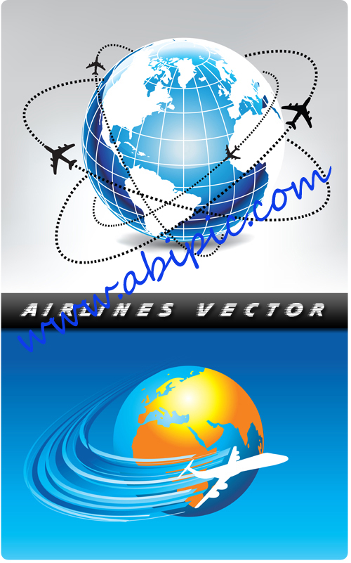 دانلود 5 طرح وکتور خطوط هوایی Airlines vector