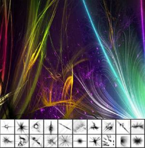 دانلود براش زیبای نور فتوشاپ Brush - Luminous effect