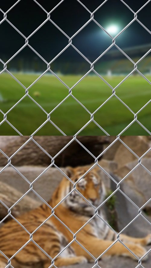 دانلود طرح لایه باز PSD فنس و توری های سیمی Chain Link Fence