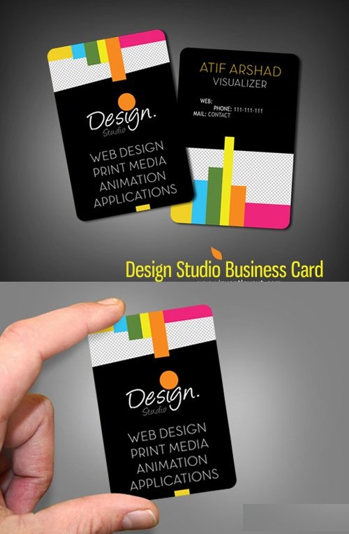 دانلود طرح لایه باز PSD کارت ویزیت برای شرکت های و استودیو های طراحی