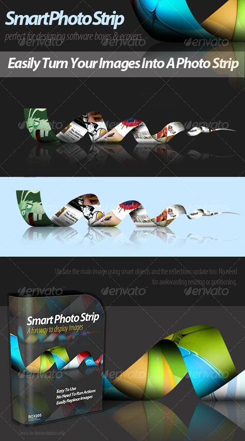 دانلود اکشن تبدیل عکس به نوارها و حلقه های فیلم در فتوشاپ