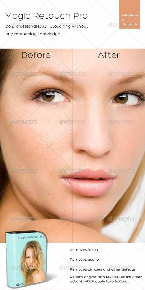 دانلود اکشن روتوش حرفه ای عکس Magic Retouch Action