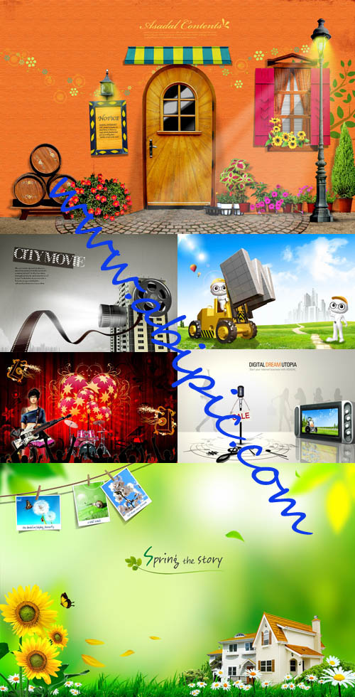 دانلود سری 2 از بهترین مجموعه طرح های لایه باز PSD سال ۲۰۱۲