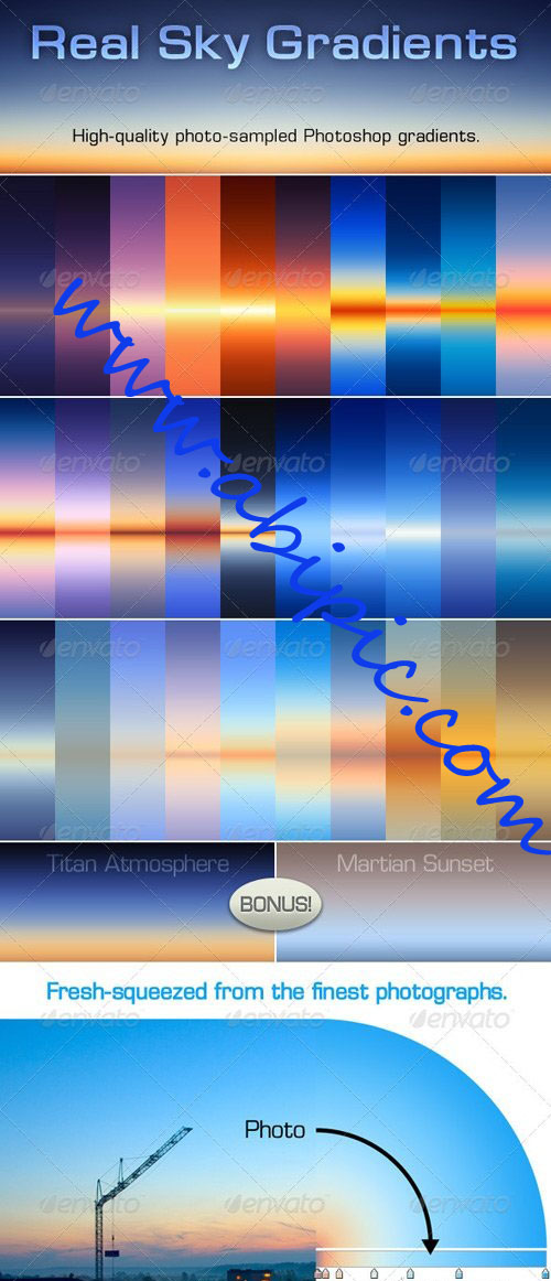 دانلود گرادینت های زیبای آسمان Real Sky Gradients