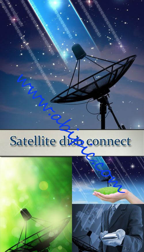 دانلود تصاویر استوک آنتن و دیش ماهواره Stock Photo Satellite dish